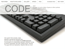Tablet Screenshot of codekeyboards.com